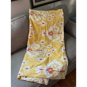 Pottery Barn Sloane Ikat Duvet Cover Yellow Full/Queen